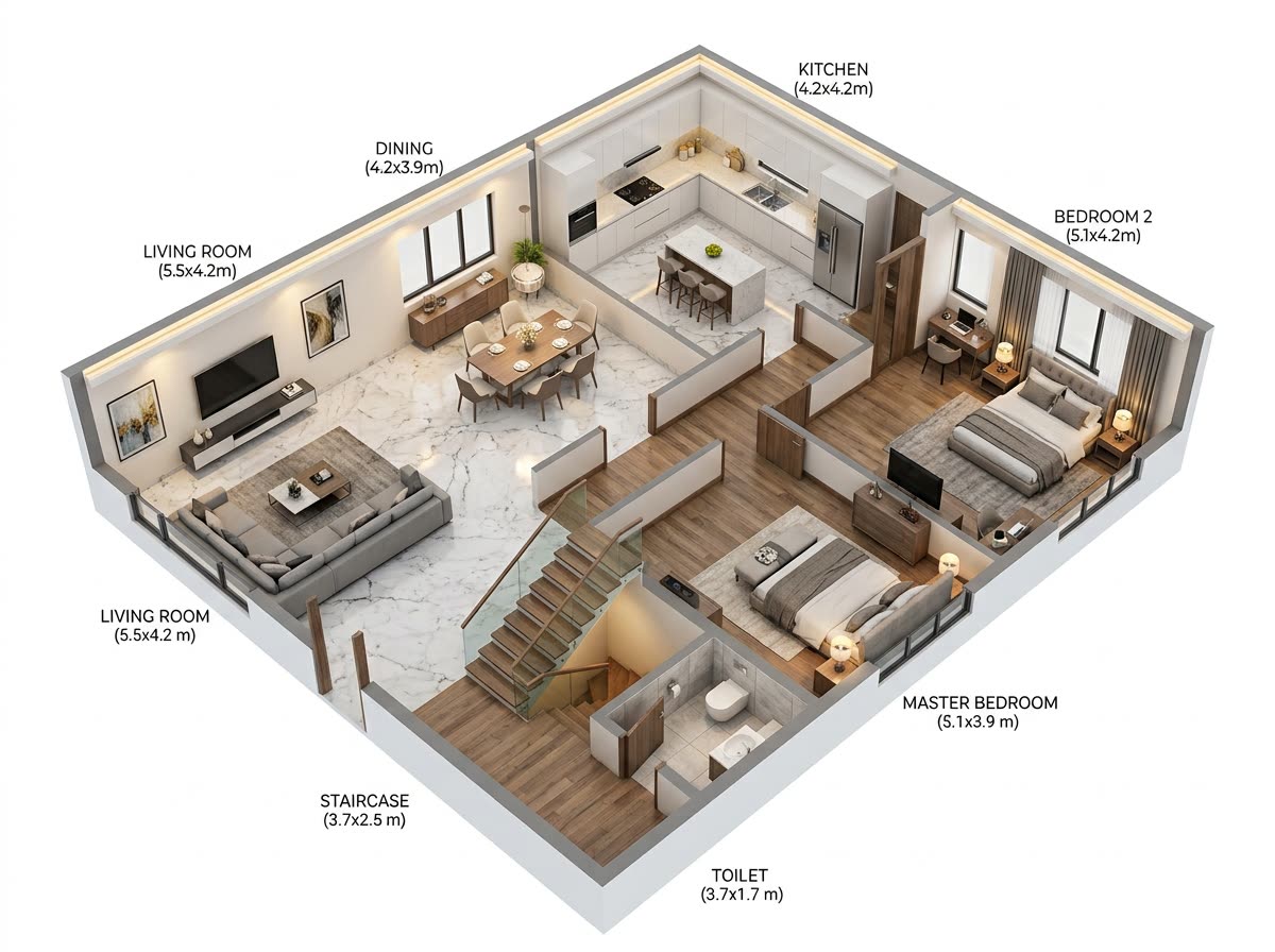 Typical Floor — Isometric